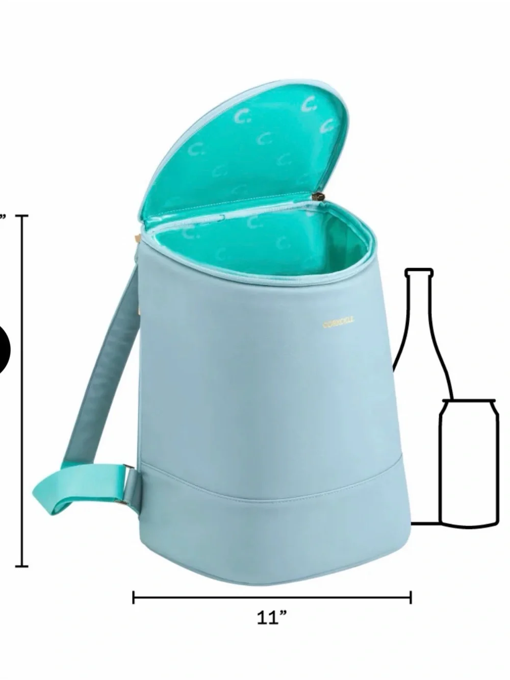 Corkcicle Light Aqua Blue Insulated Cooler Backpack